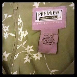 Olive green long dress